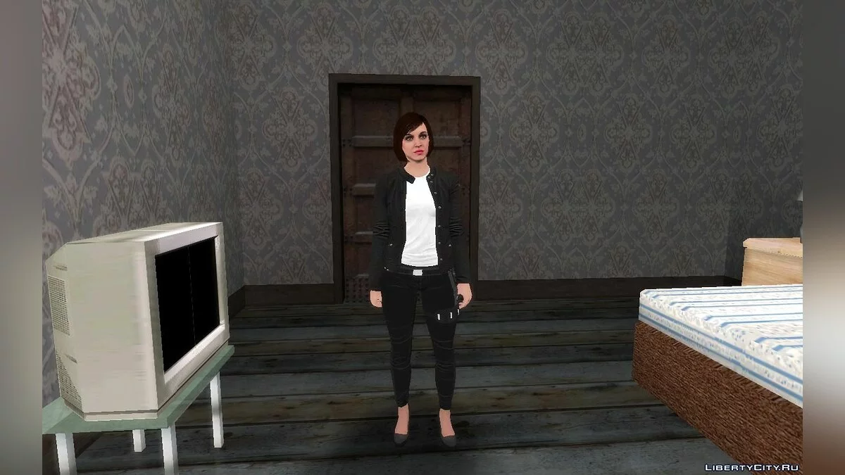 Karen Daniels from GTA 5 in Casual Outfit v1 / GTA San Andreas