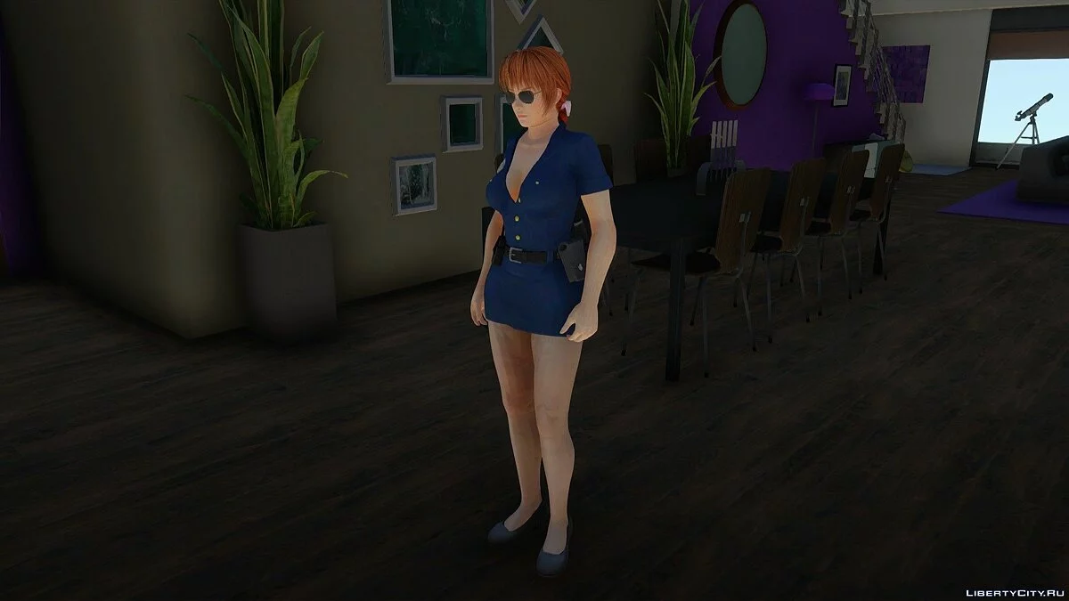 Kasumi em uniforme policial / GTA San Andreas