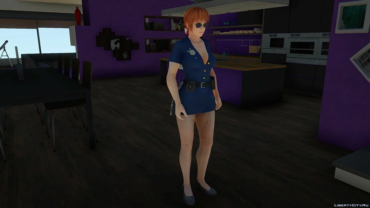 Kasumi em uniforme policial / GTA San Andreas