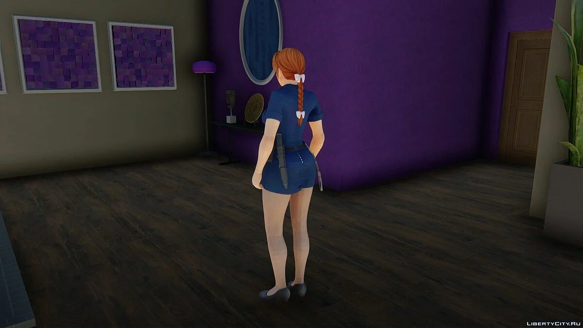 Kasumi em uniforme policial / GTA San Andreas