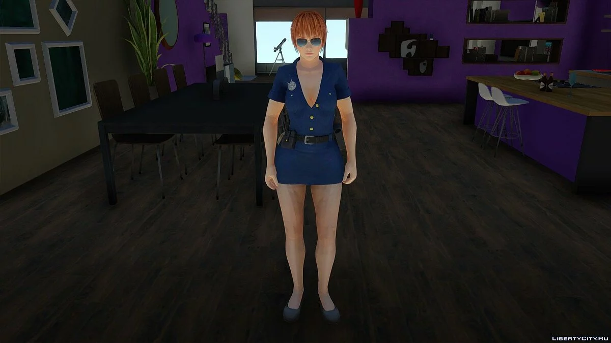 Kasumi em uniforme policial / GTA San Andreas