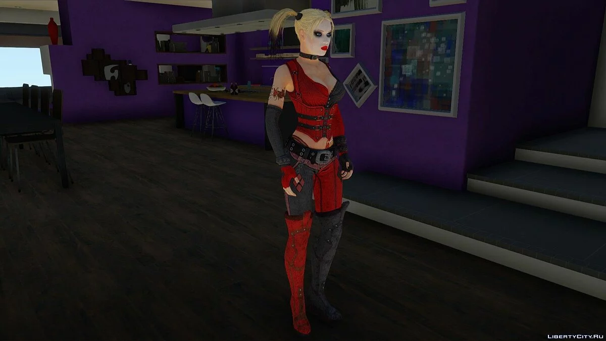 Harley Quinn from Batman: Arkham City / GTA San Andreas