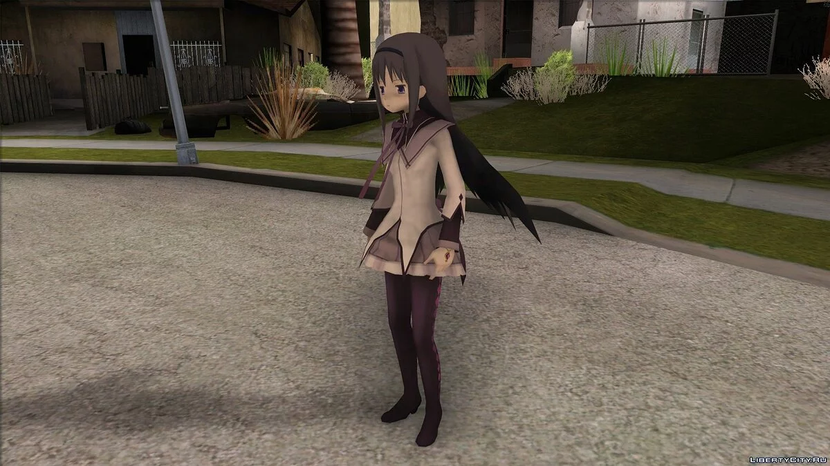 Homura Akemi from Puella Magi Madoka Magica / GTA San Andreas