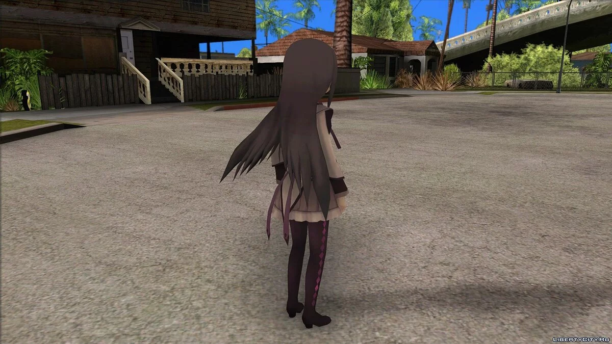 Homura Akemi from Puella Magi Madoka Magica / GTA San Andreas