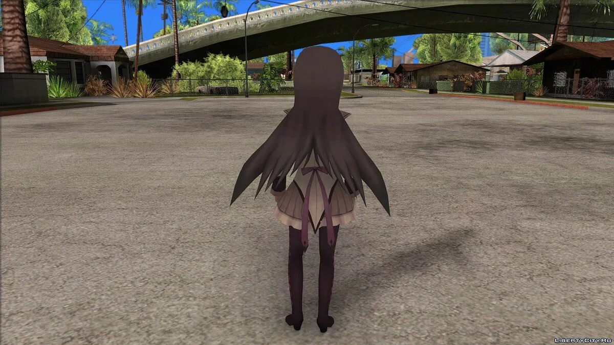 Homura Akemi from Puella Magi Madoka Magica / GTA San Andreas