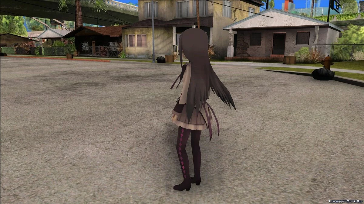 Homura Akemi from Puella Magi Madoka Magica / GTA San Andreas