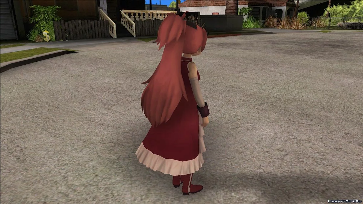 Kyoko Sakura from Puella Magi Madoka Magica / GTA San Andreas