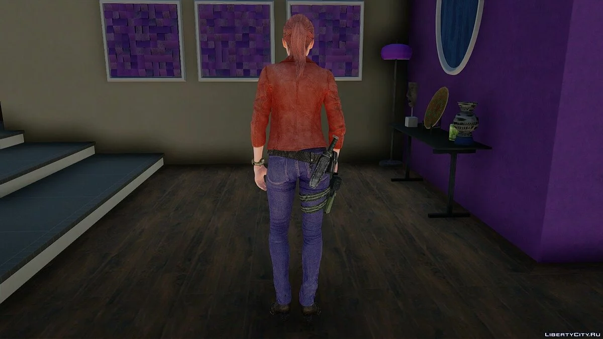 生化危机启示录2中的克莱尔·雷德菲尔德 / GTA San Andreas