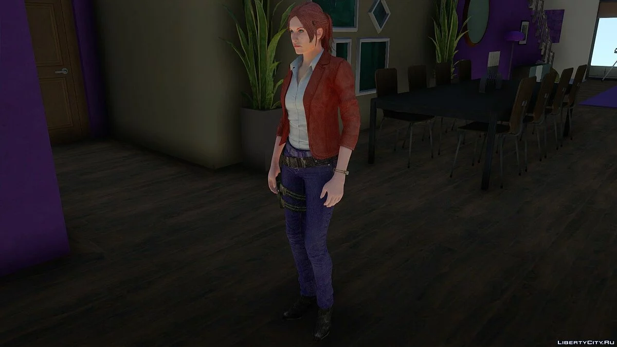 生化危机启示录2中的克莱尔·雷德菲尔德 / GTA San Andreas