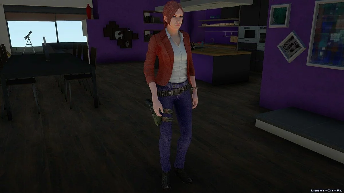 生化危机启示录2中的克莱尔·雷德菲尔德 / GTA San Andreas