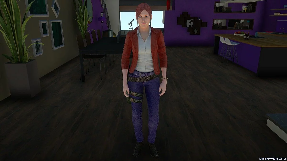 生化危机启示录2中的克莱尔·雷德菲尔德 / GTA San Andreas