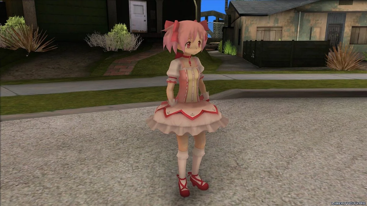 Madoka Kaname from Puella Magi Madoka Magica / GTA San Andreas