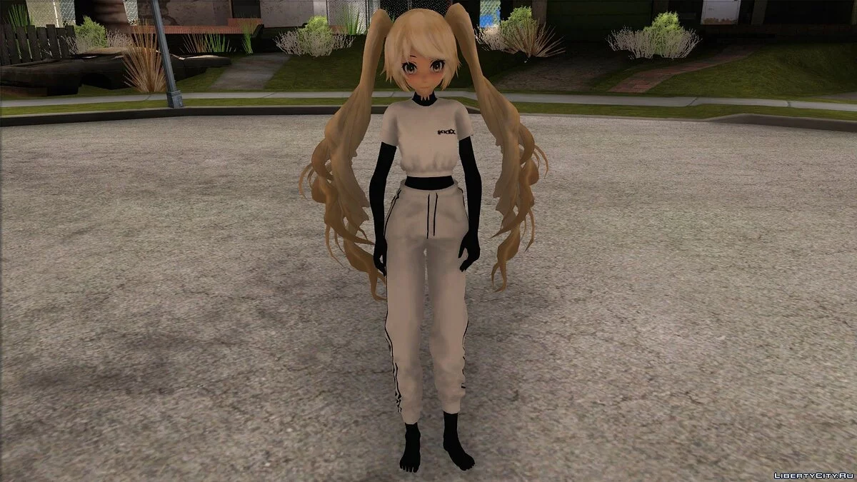 Miku Hatsune en survêtement / GTA San Andreas