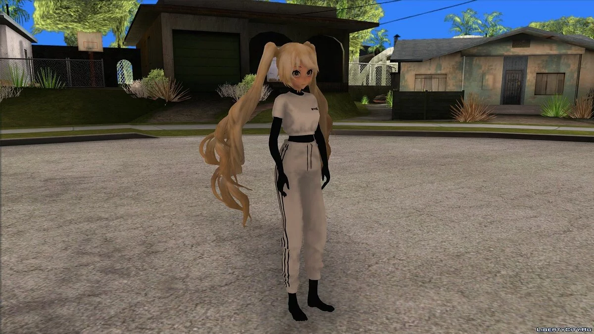 Miku Hatsune en survêtement / GTA San Andreas