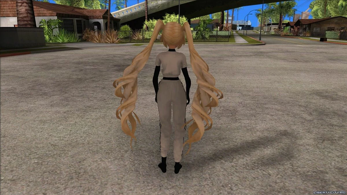 Miku Hatsune en survêtement / GTA San Andreas
