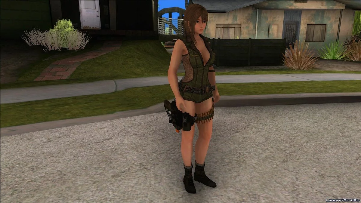 Misaki em uniforme militar / GTA San Andreas