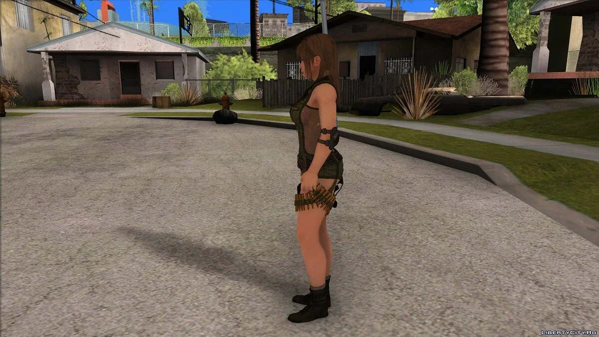 Misaki em uniforme militar / GTA San Andreas