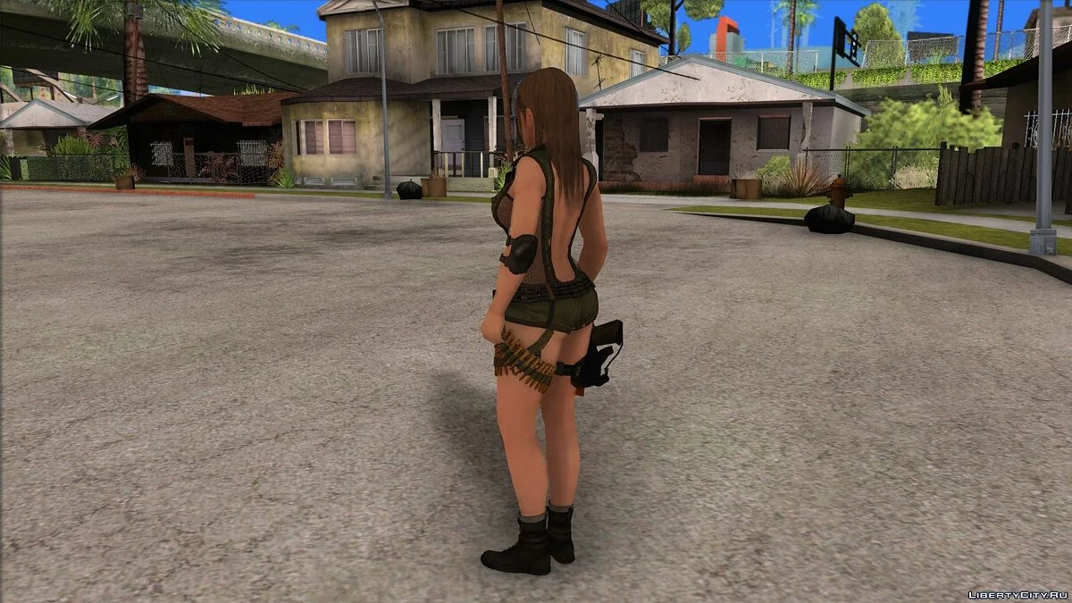 Misaki em uniforme militar / GTA San Andreas
