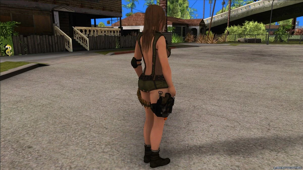 Misaki em uniforme militar / GTA San Andreas