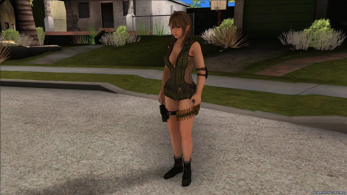 Misaki em uniforme militar / GTA San Andreas