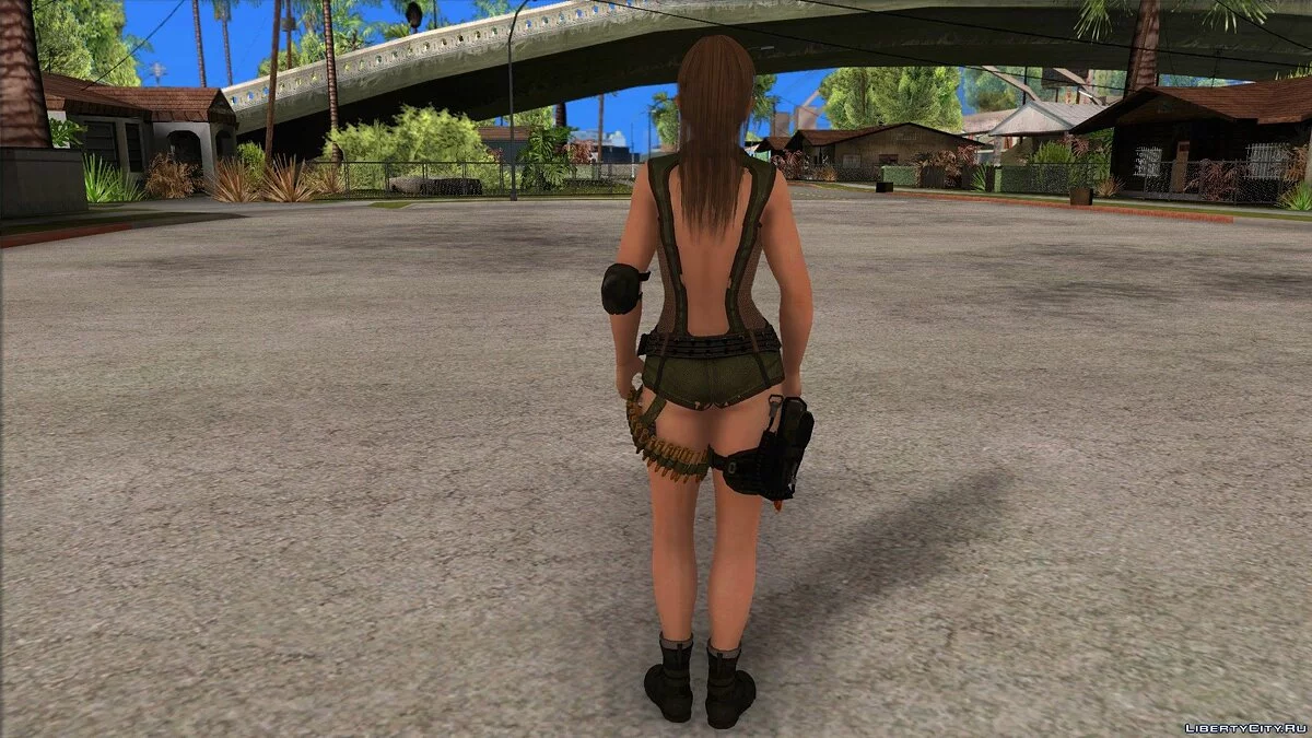 Misaki em uniforme militar / GTA San Andreas