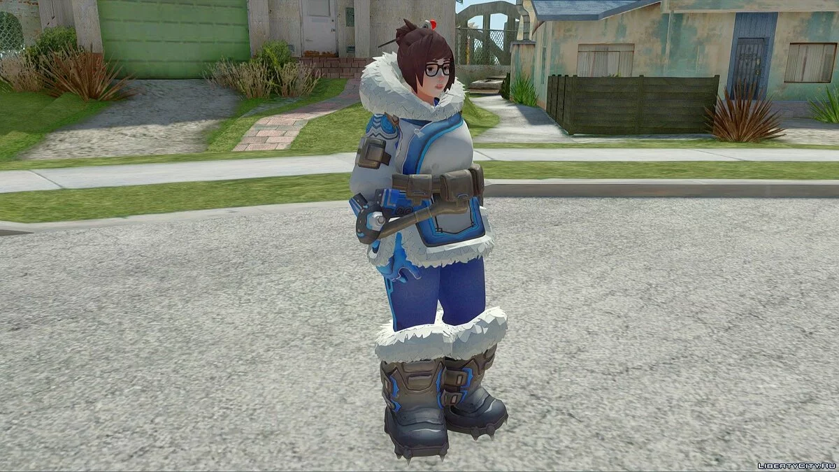 Mei from Overwatch / GTA San Andreas