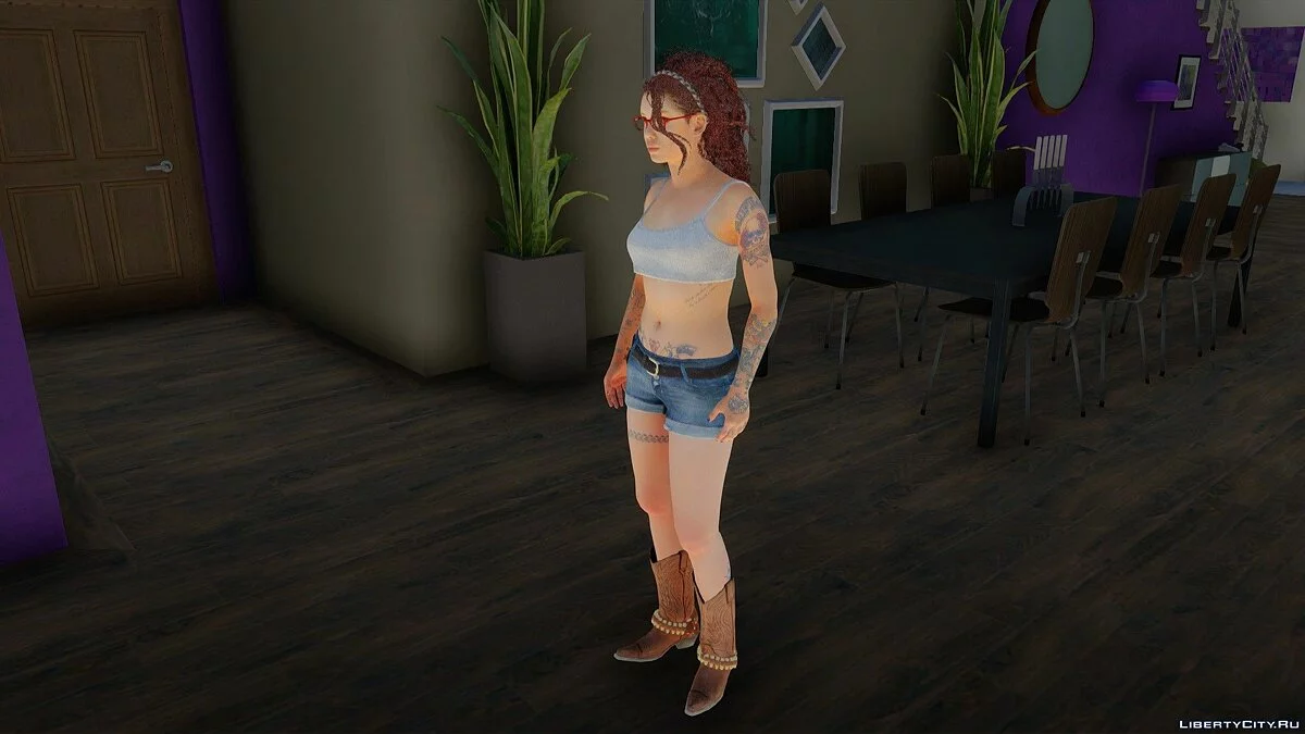 Nico from Devil May Cry 5 / GTA San Andreas