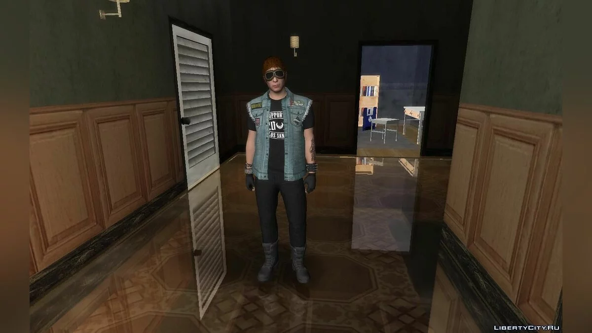 Випадковий скин байкера з GTA Online #1 / GTA San Andreas