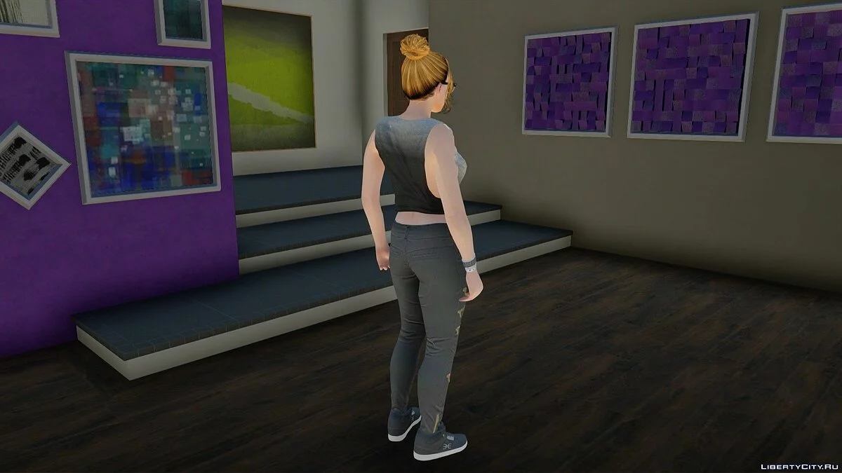 Випадковий скин дівчини Outher 3 з GTA Online / GTA San Andreas