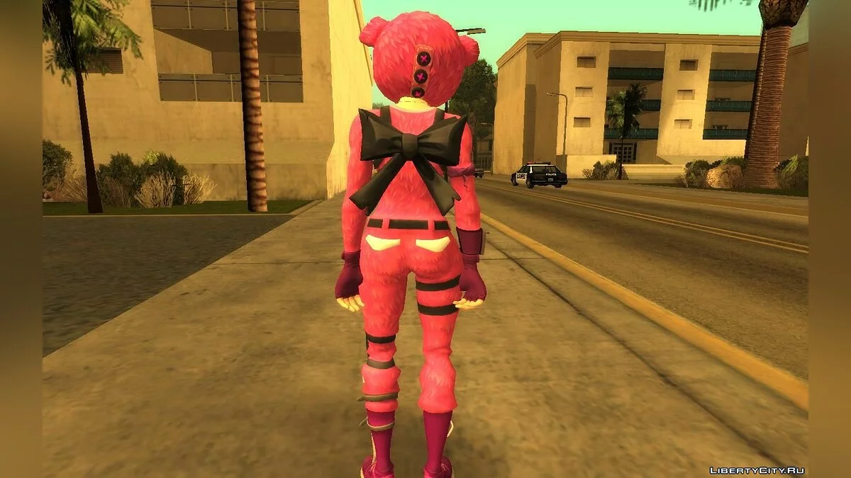 Pink Teddy Bear from Fortnite / GTA San Andreas