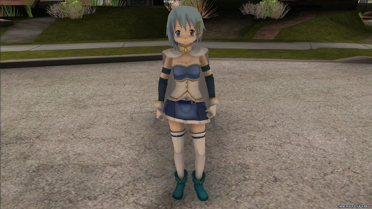 Sayaka Miki from Puella Magi Madoka Magica / GTA San Andreas