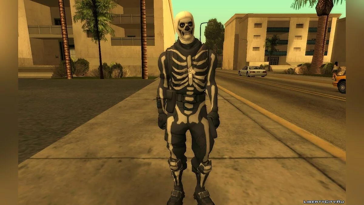 Скелет (Skull Trooper) з гри Фортнайт / GTA San Andreas