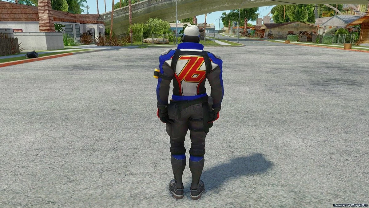 Soldier 76 from Overwatch / GTA San Andreas