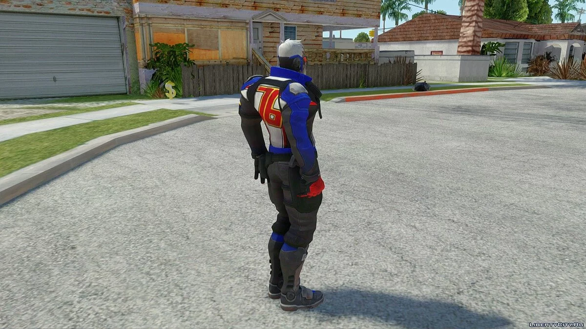 Soldier 76 from Overwatch / GTA San Andreas