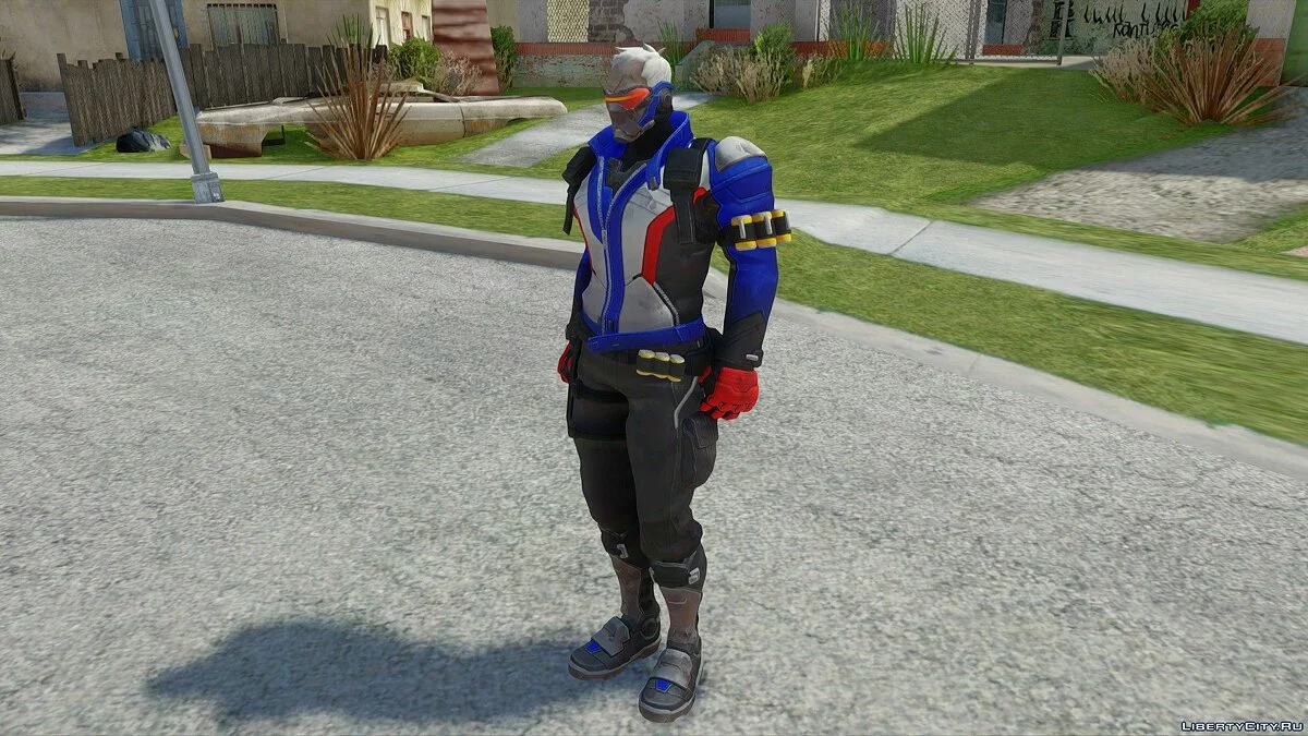 Soldier 76 from Overwatch / GTA San Andreas