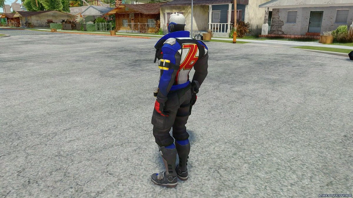 Soldier 76 from Overwatch / GTA San Andreas