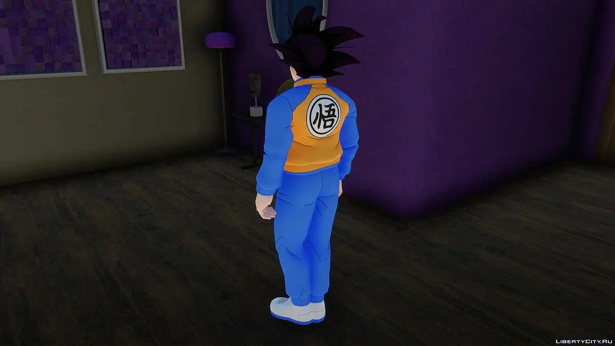 Goku in Sportswear from Dragon Ball Xenoverse 2 / GTA San Andreas
