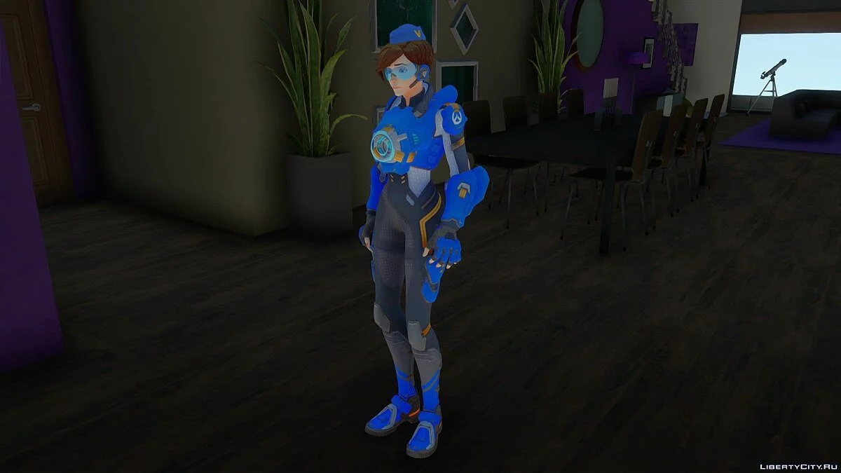 Tracer (Cadet Oxton) de Overwatch / GTA San Andreas