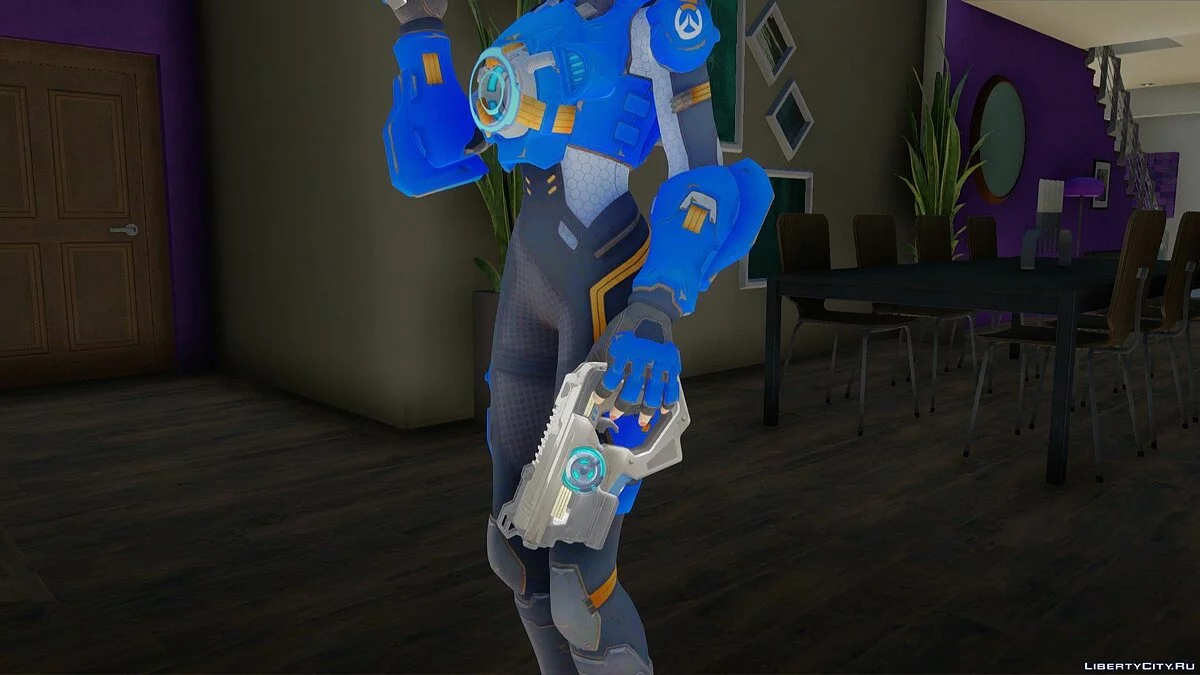 Tracer (Cadet Oxton) de Overwatch / GTA San Andreas
