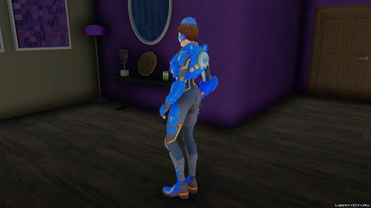 Tracer (Cadet Oxton) de Overwatch / GTA San Andreas