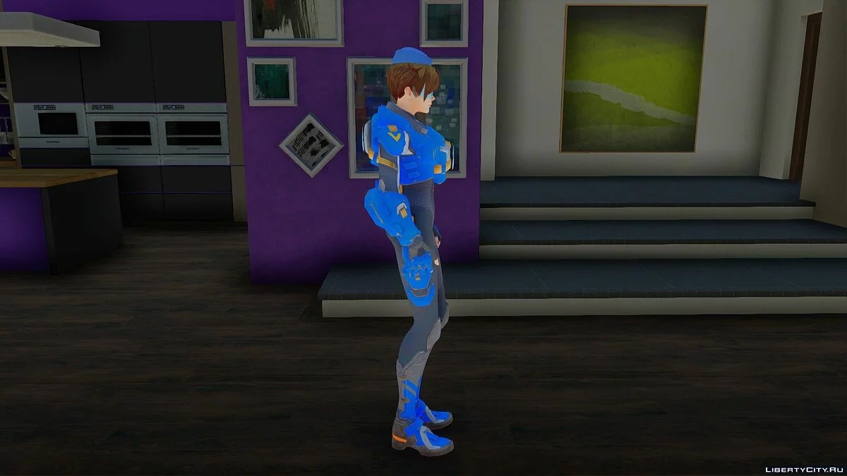 Tracer (Cadet Oxton) de Overwatch / GTA San Andreas