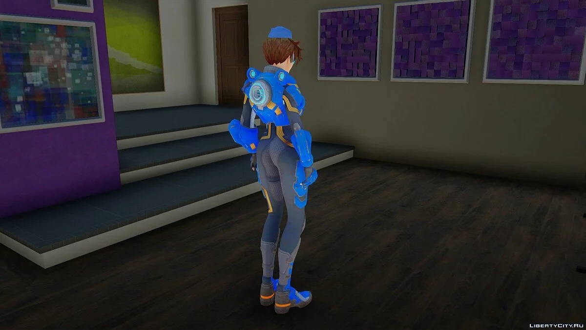 Tracer (Cadet Oxton) de Overwatch / GTA San Andreas