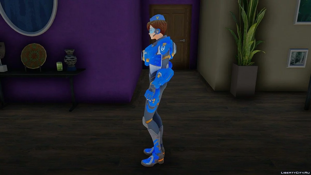 Tracer (Cadet Oxton) de Overwatch / GTA San Andreas