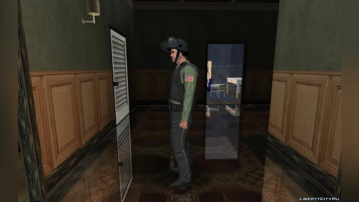 Trevor Philips dalam pakaian Maze Bank Heist / GTA San Andreas