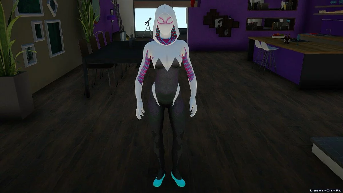 Spider Gwen dari Marvel Heroes / GTA San Andreas