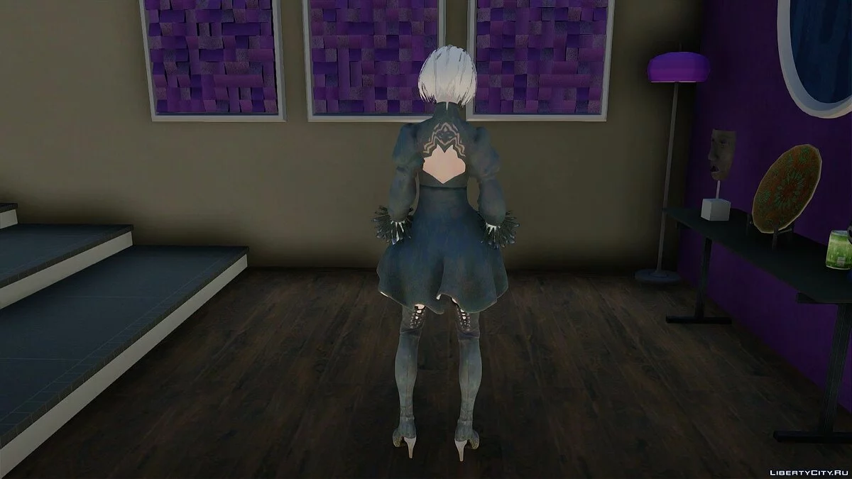 2B из NieR: Automata / GTA San Andreas