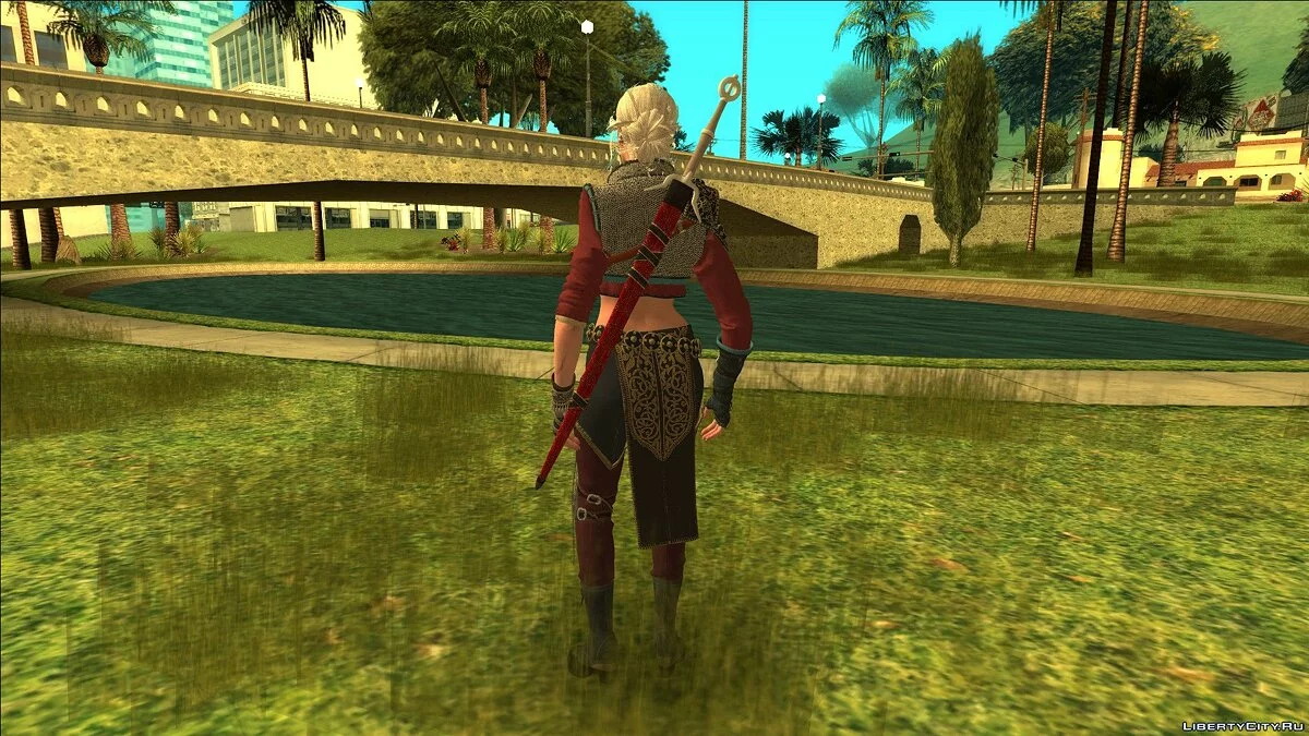 Ciri dari The Witcher 3 (Tekstur 2K) / GTA San Andreas