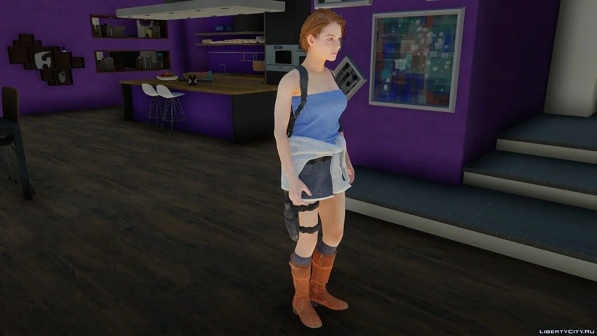 Jill Valentine de Resident Evil 3 Remake / GTA San Andreas