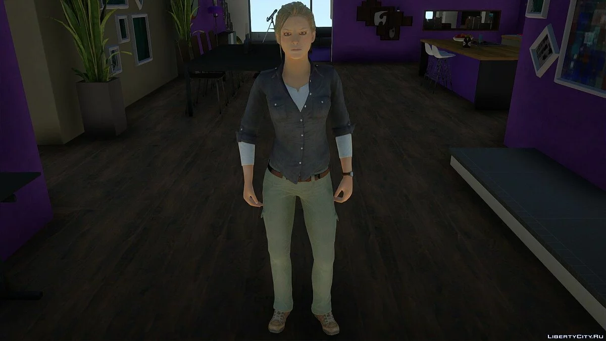 Elena Fisher from Uncharted 3: Drake’s Deception / GTA San Andreas