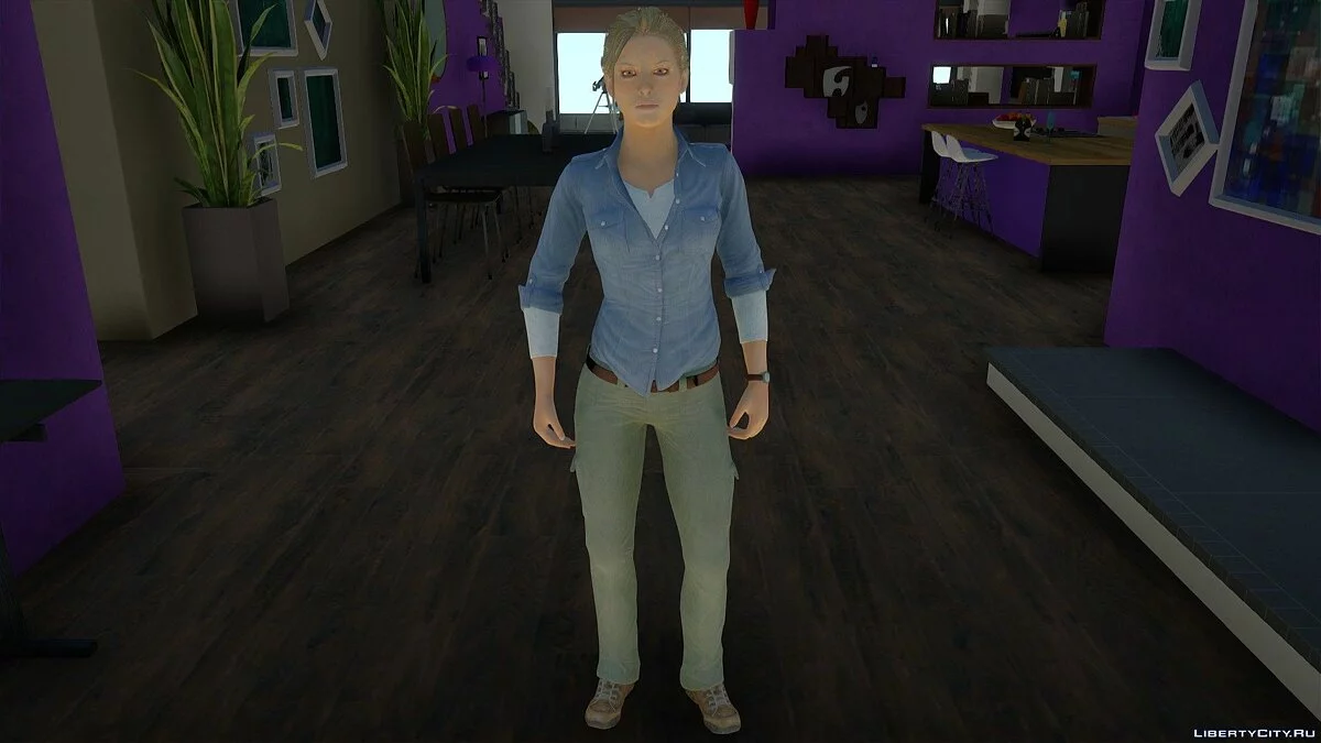 Elena Fisher from Uncharted 3: Drake’s Deception / GTA San Andreas